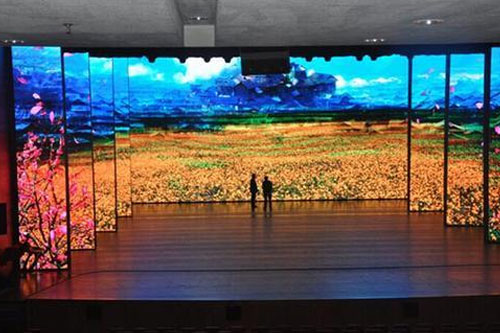 Active LED video walls