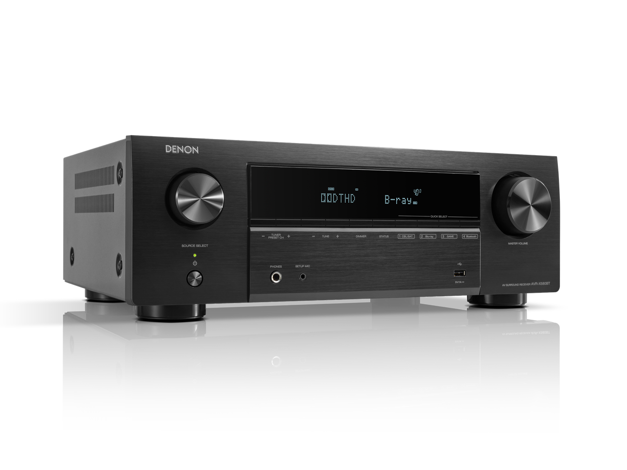DENON AVR-X580BT 5.2 CH.8K  ULTRA HD AV RECEIVER   WITH BLUETOOTH