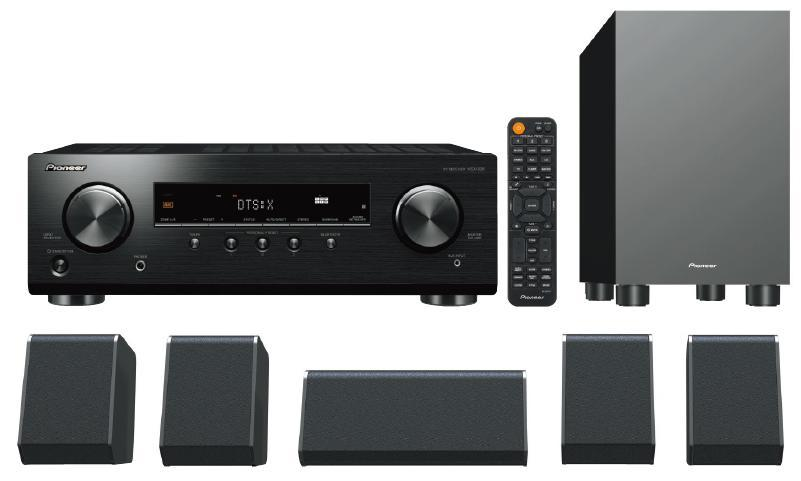 Pioneer HTP-076 | 5.1 Home Theater SPEAker package with av Receiver